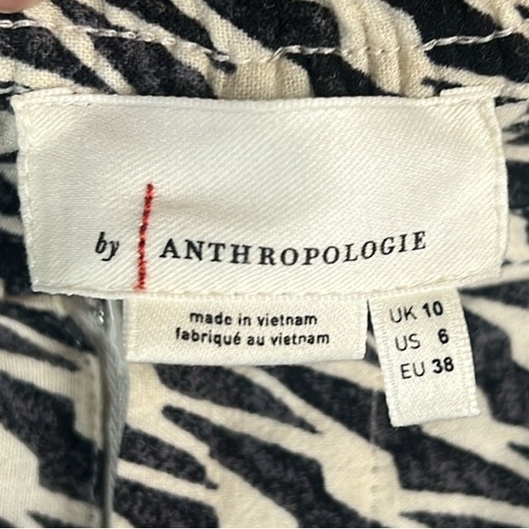 Anthropologie Printed straight leg trouser pants Size 6 - Picture 11 of 17